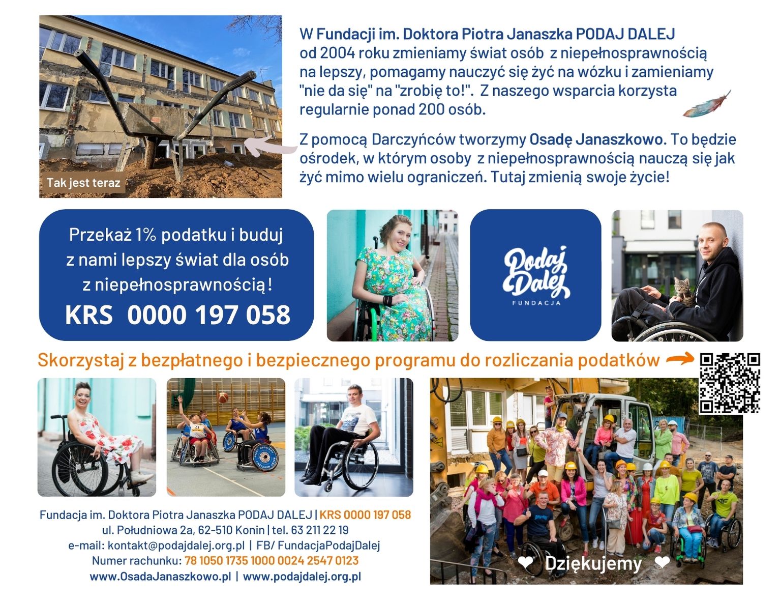 1 dla Fundacji PODAJ DALEJ