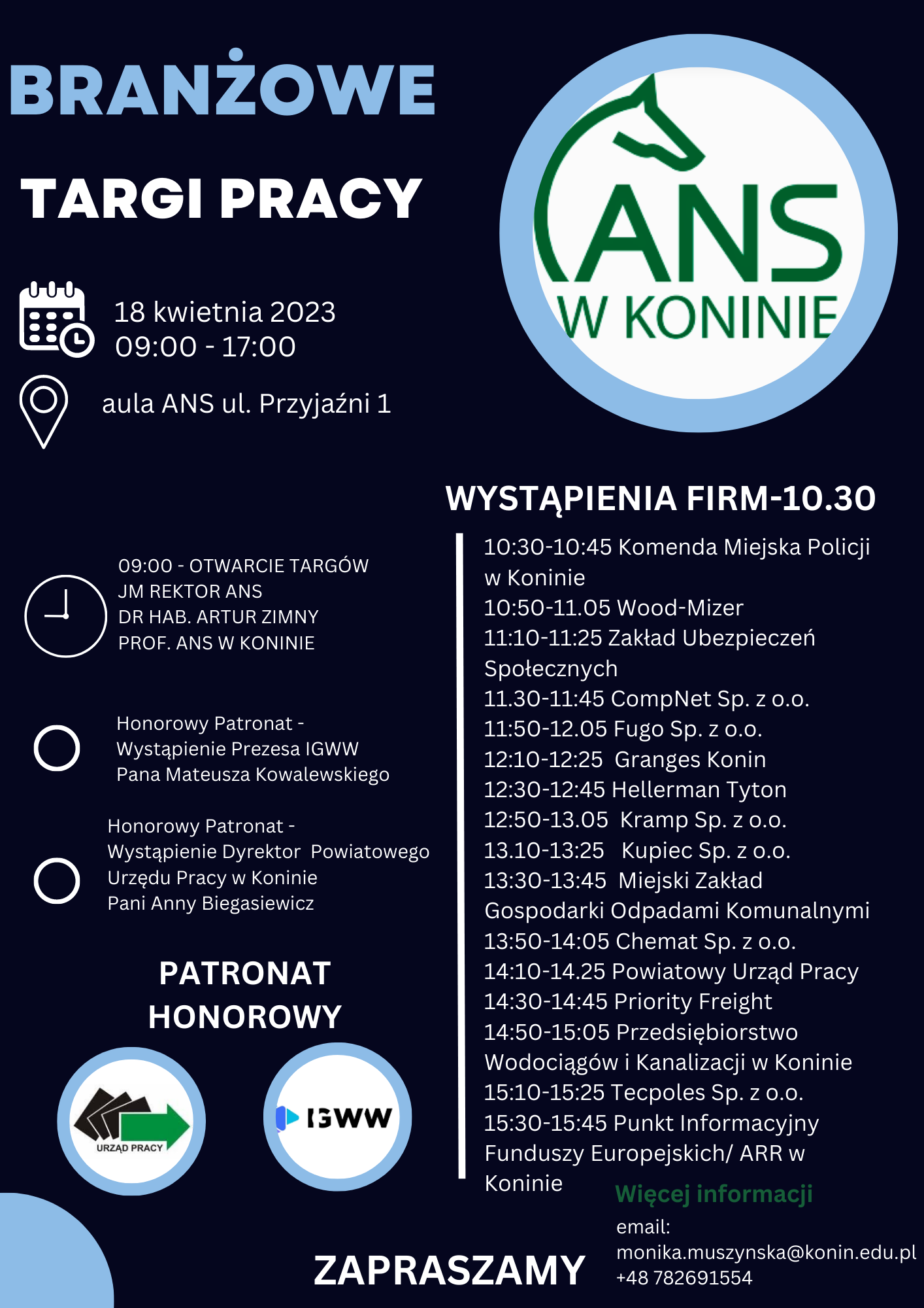 Agenda Branżowe Targi 13.04