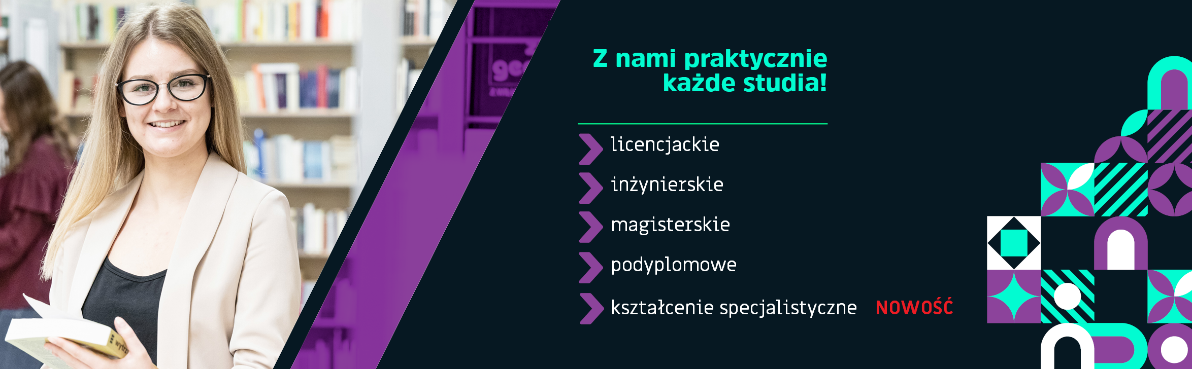 Baner PWSZ w Koninie