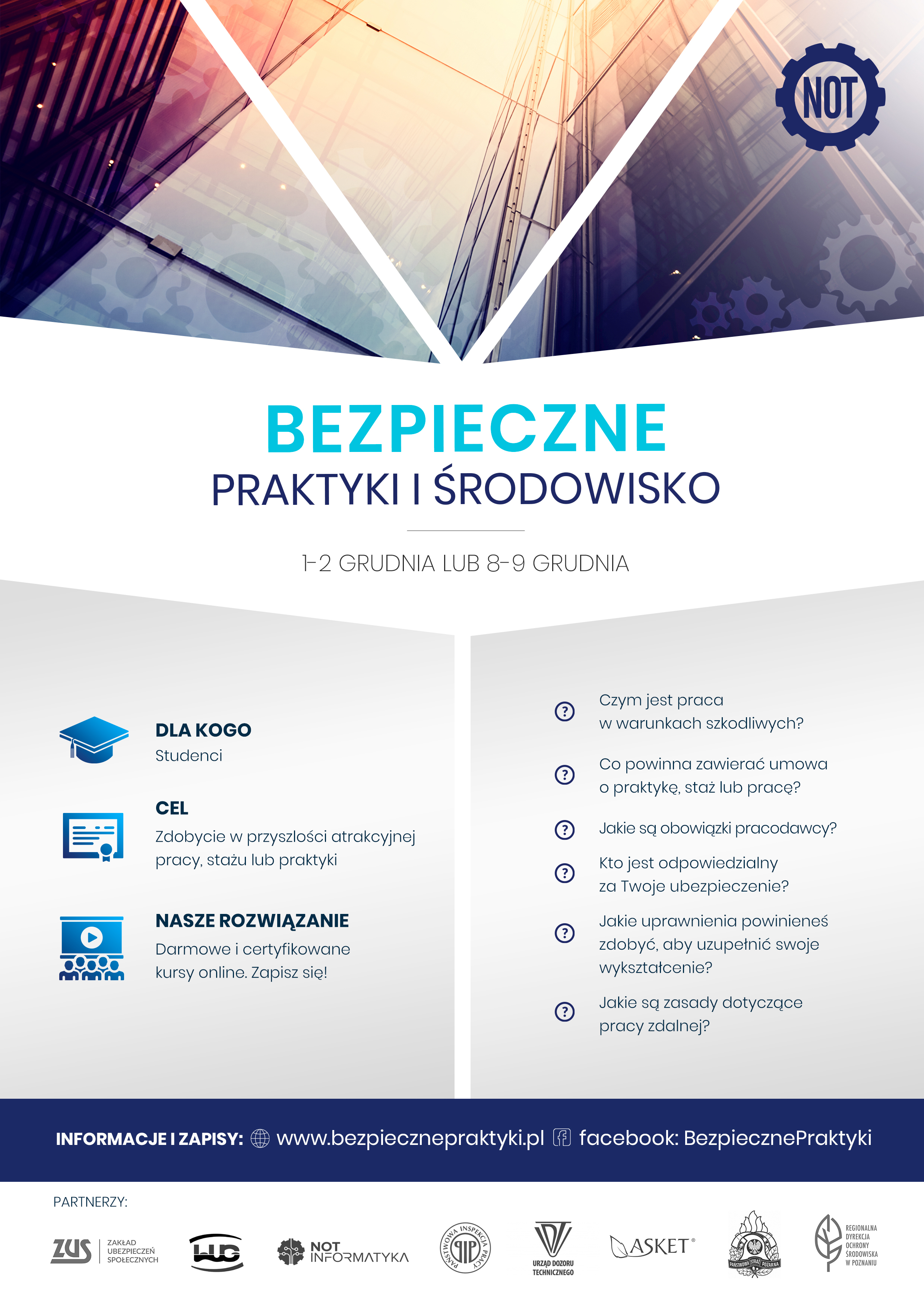 Bezpieczne Praktyki i Środowisko plakat