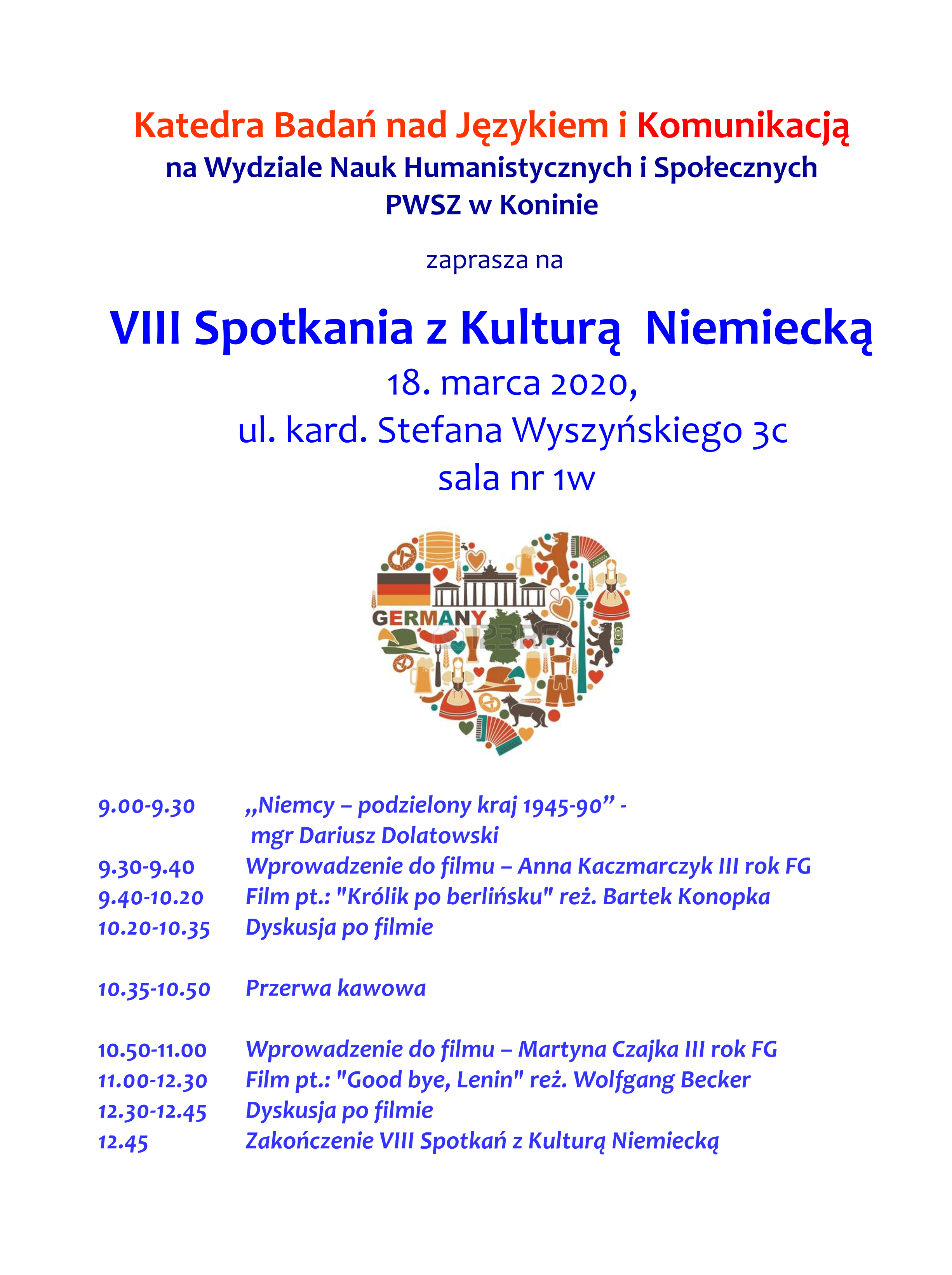 VIII SPOTKANIA z KULTURA NIEMIECKĄ