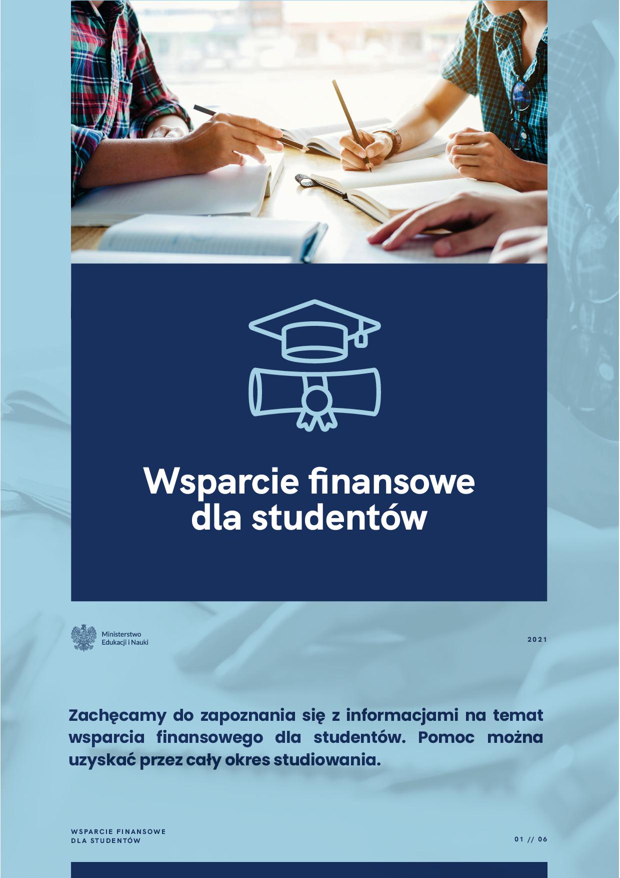 Wsparcie finansowe dla studentów informator MEiN 5155049 43585981