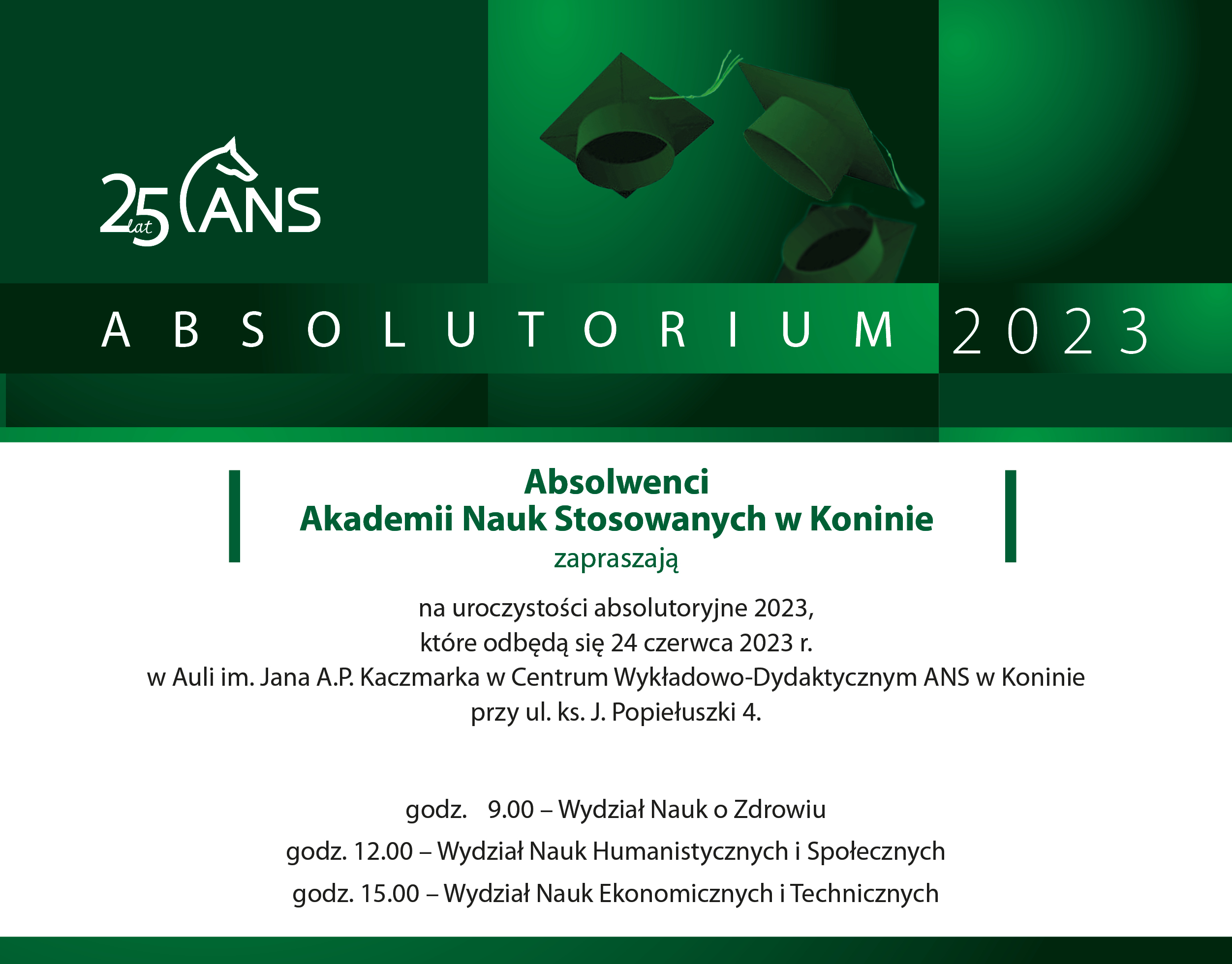 Zaproszenie na Absolutorium 2023 3