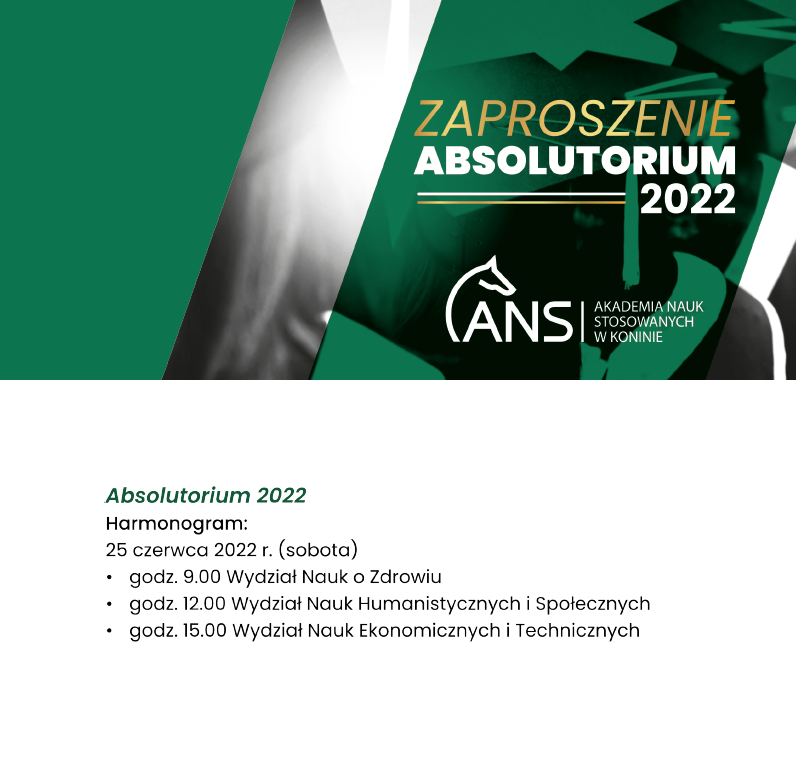 zaproszenie absolutorium 2022