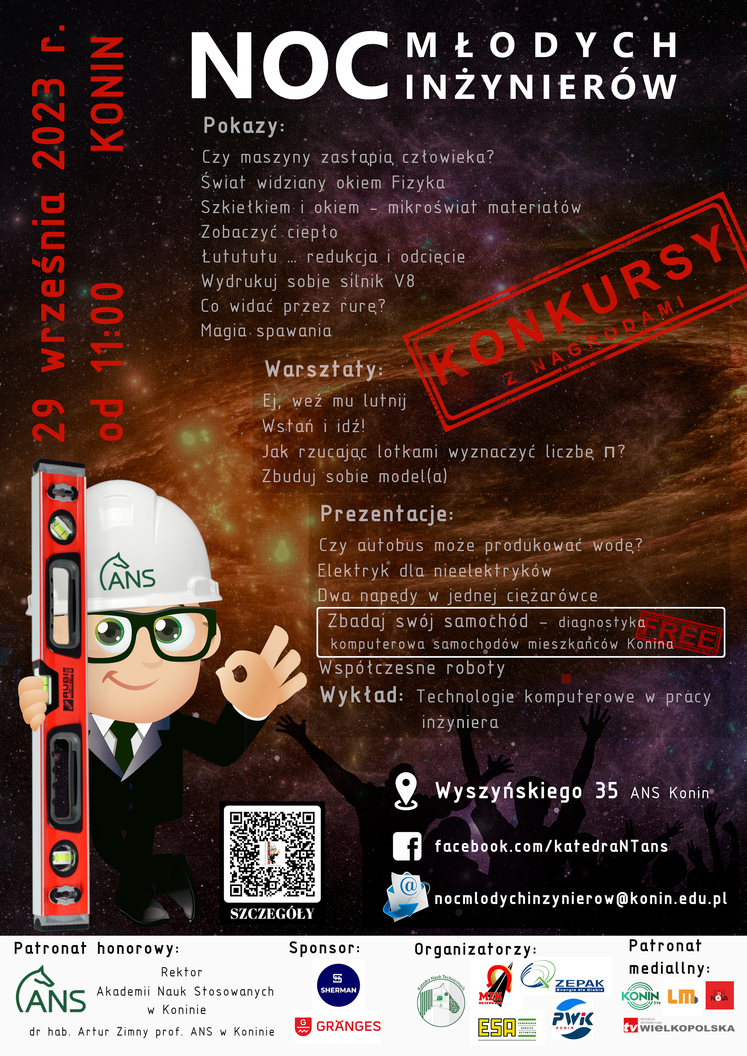 plakat Noc Młodych Inżynierów