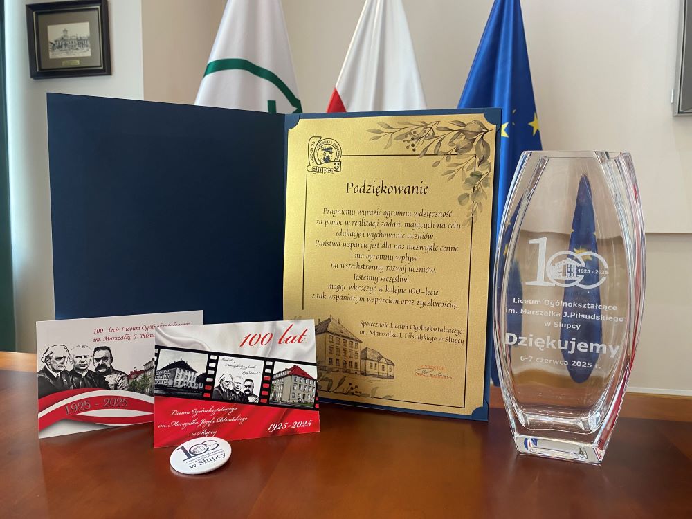 podziękowanie LO w Słupcy