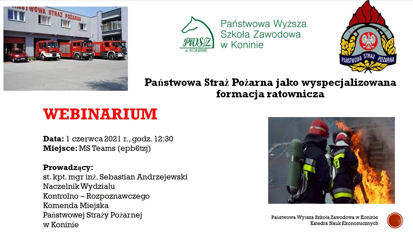 Webinarium z pracownikami straży pożarnej