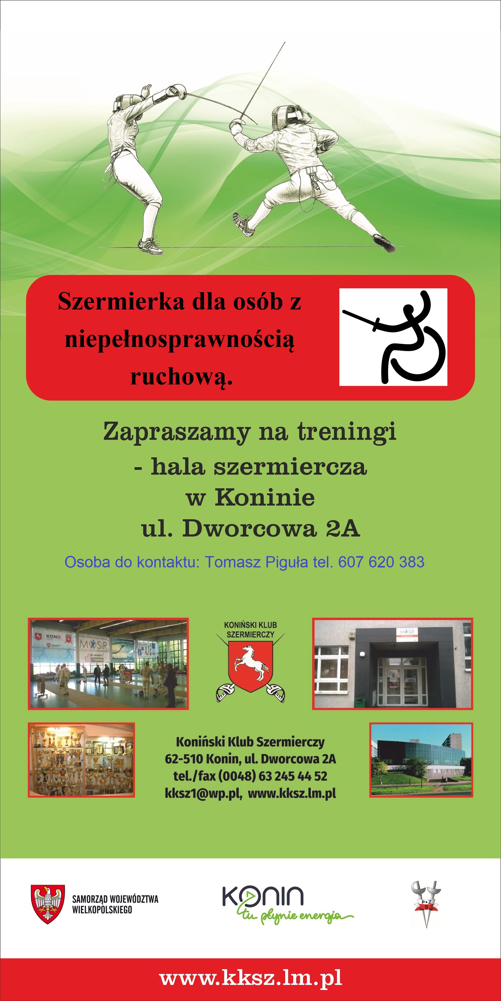 zajęcia z szermierki plakat